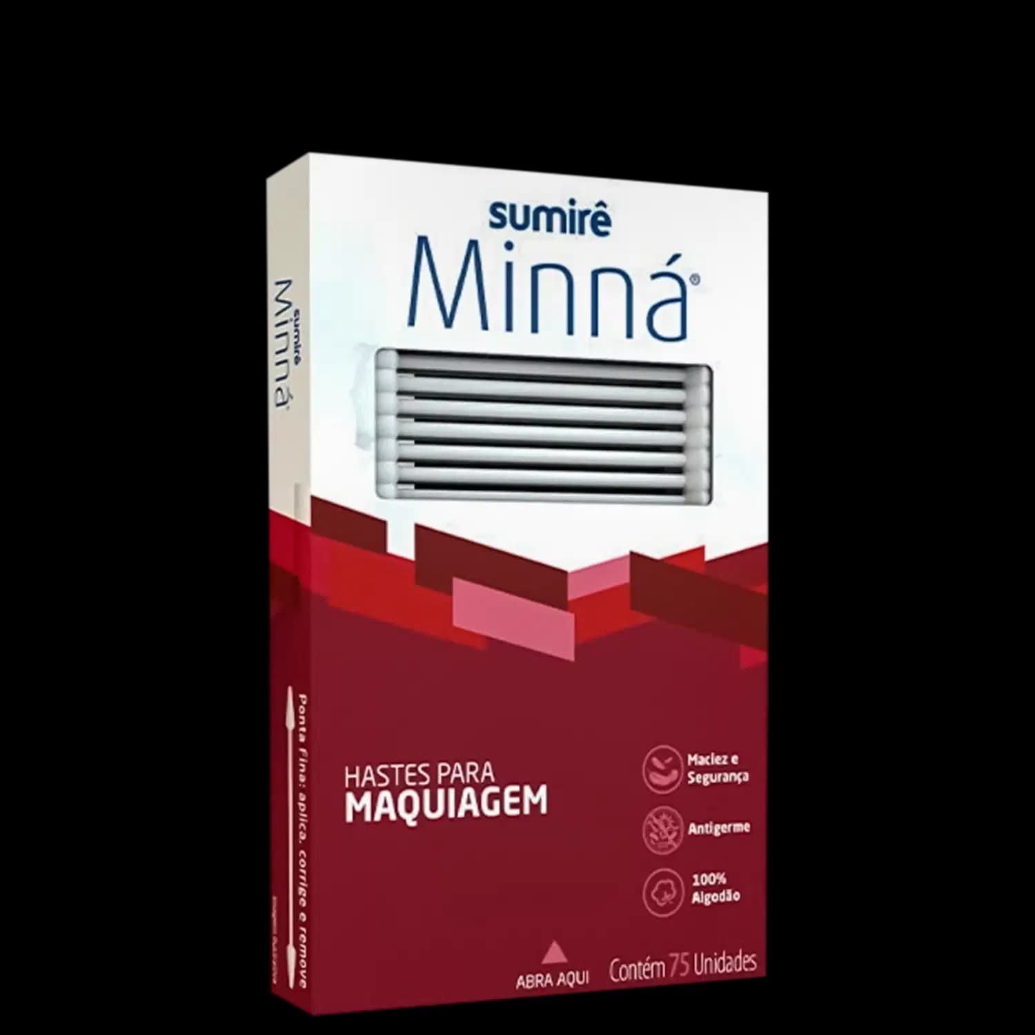 Minná – Hastes Flexíveis para Maquiagem (75 Unidades)