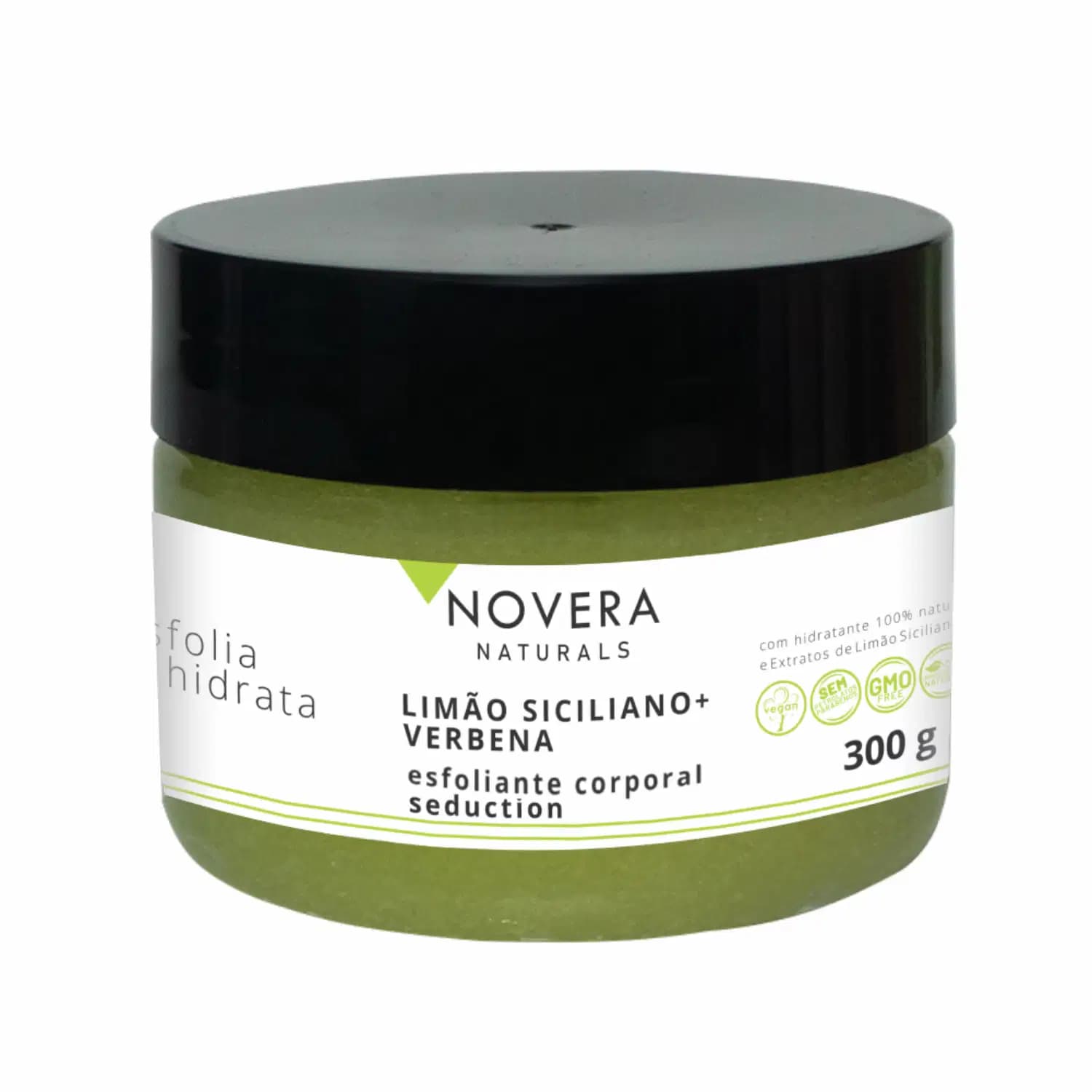 Left Cosméticos Novera Naturals Limão Siciliano + Verbena - Esfoliante Corporal 300g