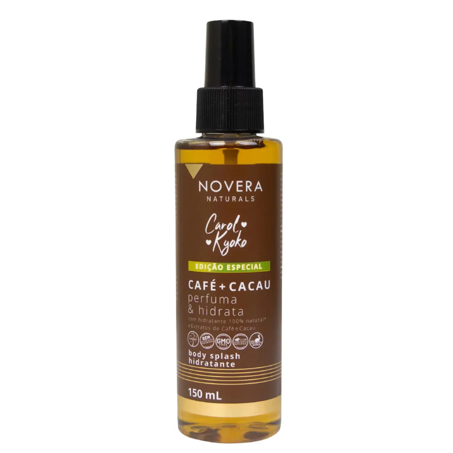 Left Cosméticos Novera Naturals Carol Kyoko Café + Cacau - Body Splash 150ml
