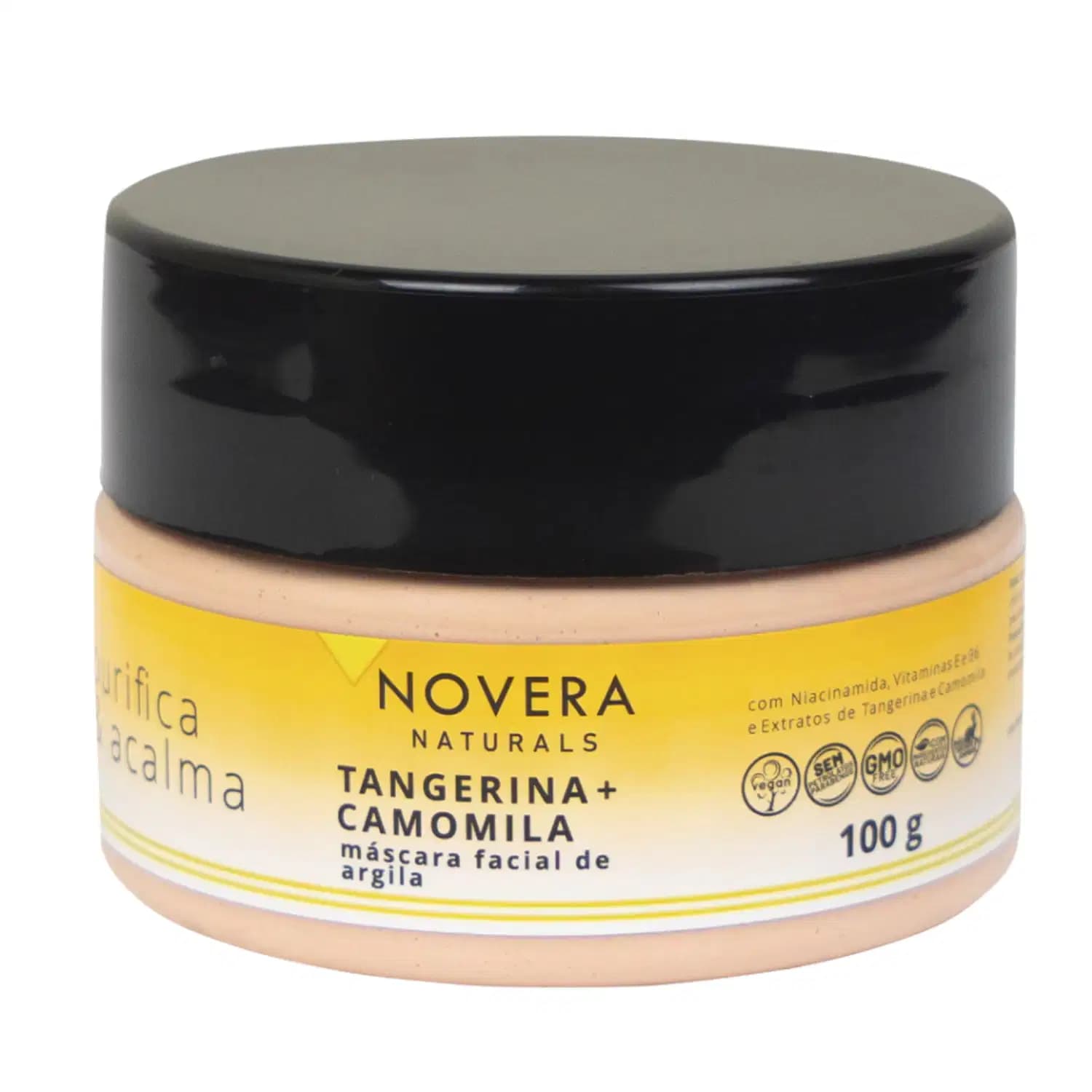Máscara Facial de Argila Tangerina + Camomila 100g