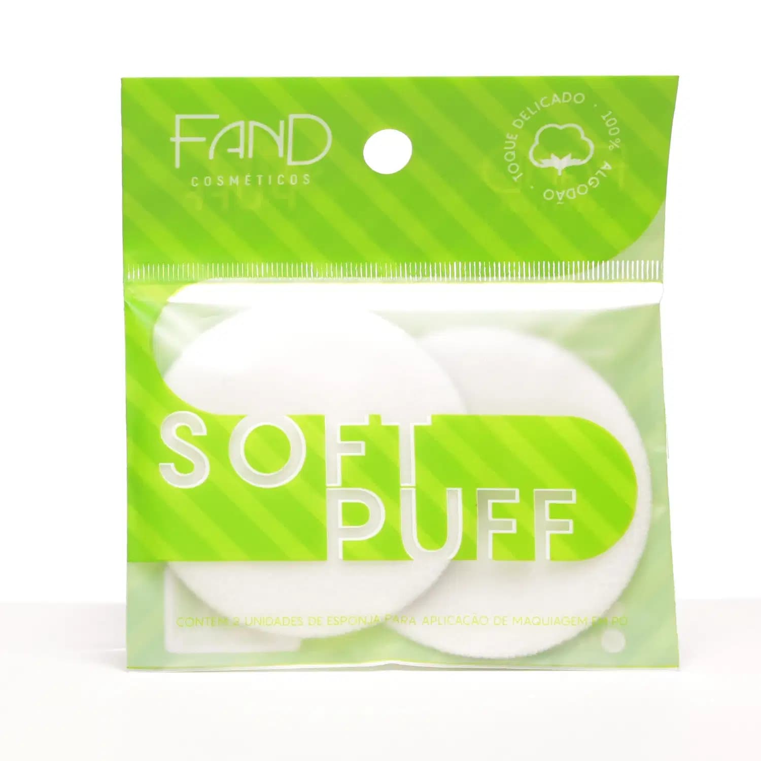 Fand Cosméticos Soft Puff - Esponja para Aplicação de Maquiagem (2 Unidades)