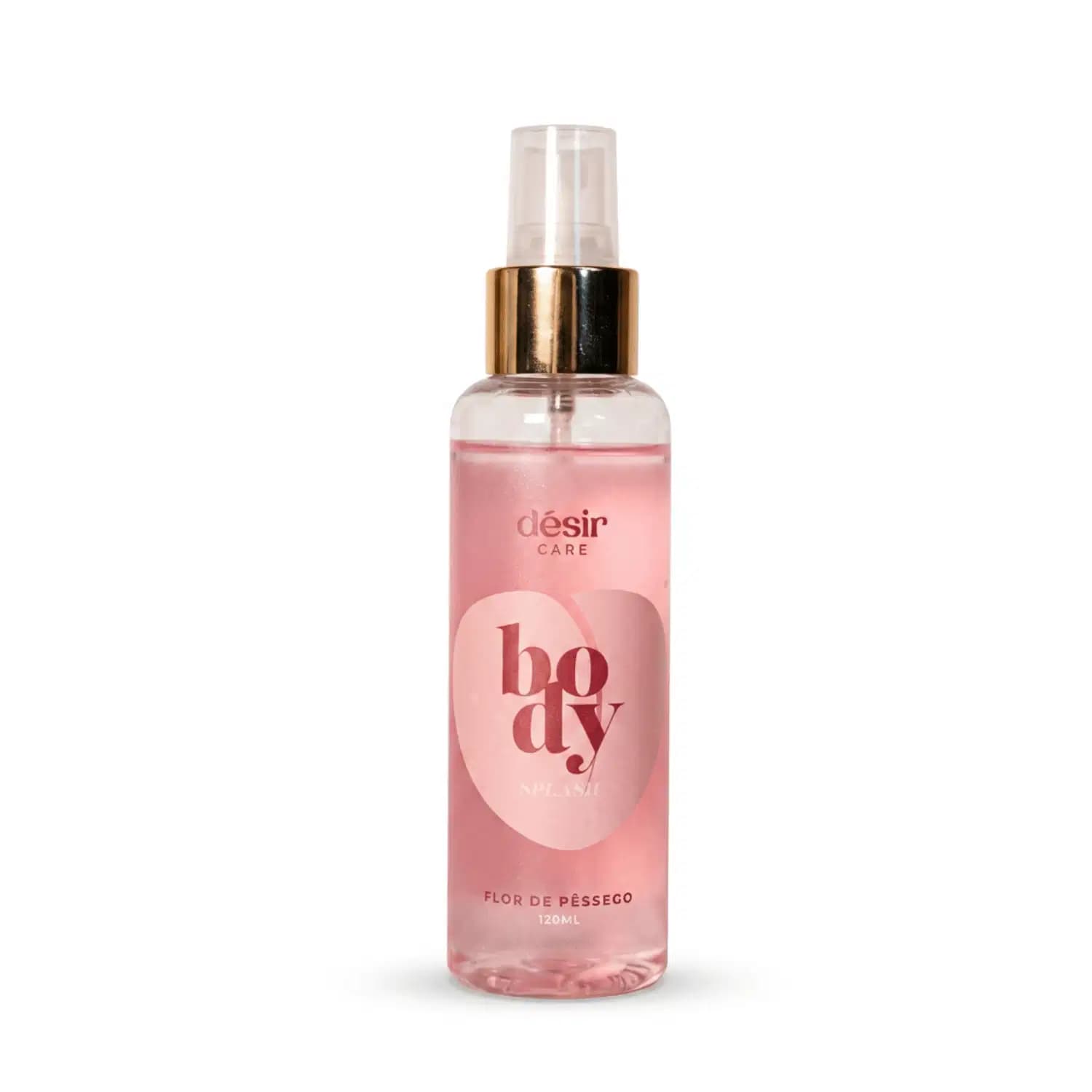 Body Splash Feminino Flor De Pêssego Désir Care De 120 Ml, Aroma Leve E Refrescante Para O Dia A Dia