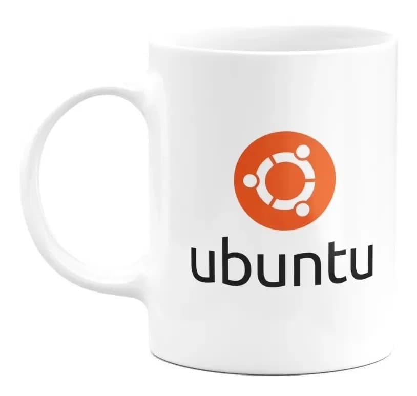 Caneca Personalizada Ubuntu Linux Branco