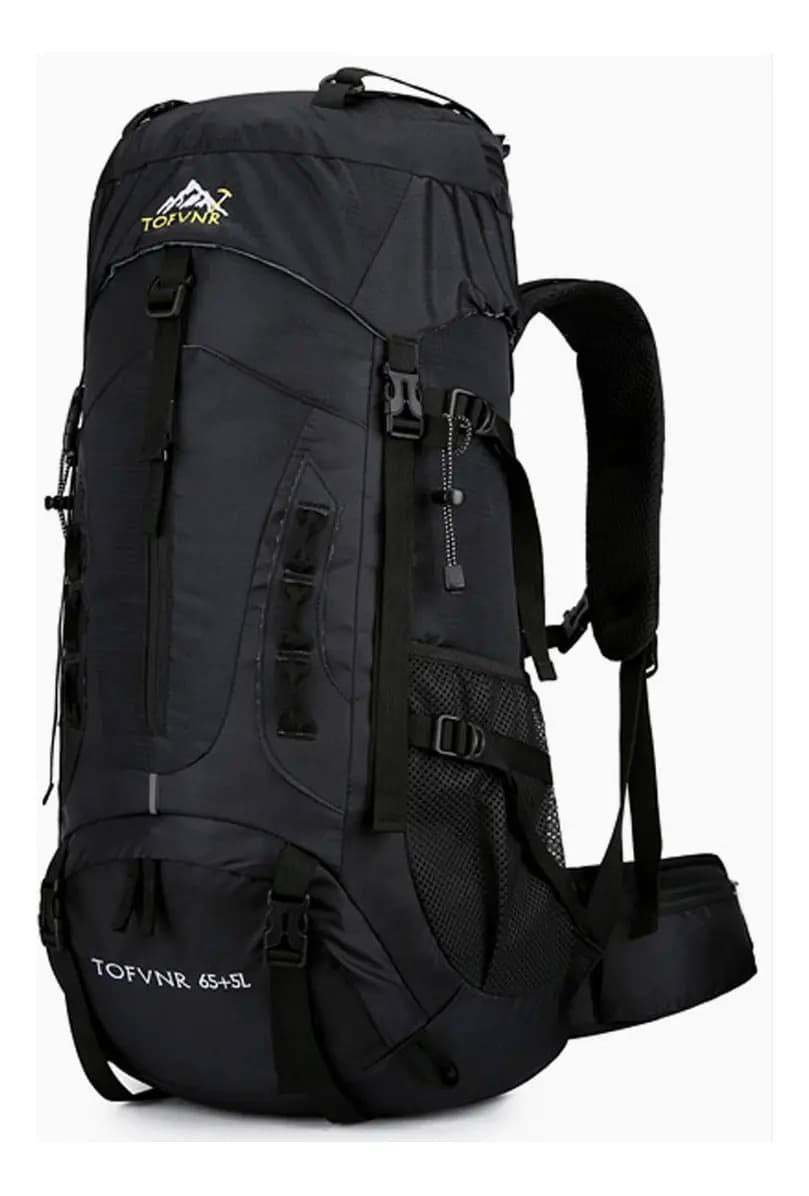 Mochila Viagem Camping Trilha Tática Impermeável Preto Wct