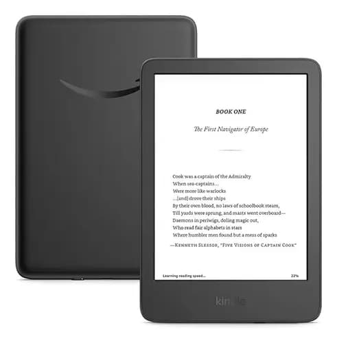 Leitor eletrônico Kindle 11th Gen 2024 16gb preto com tela de 6 polegadas