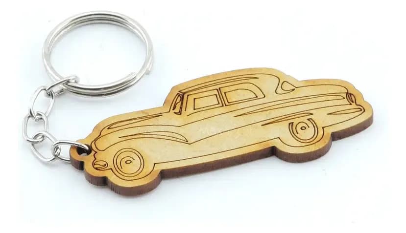 Chaveiro Modernarte Carro Antigo Personalizado chaveiro personalizado kit 35u marrom-claro