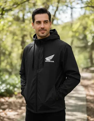 Jaqueta Corta Vento Masculina Motoqueiro Honda Ultra Leve