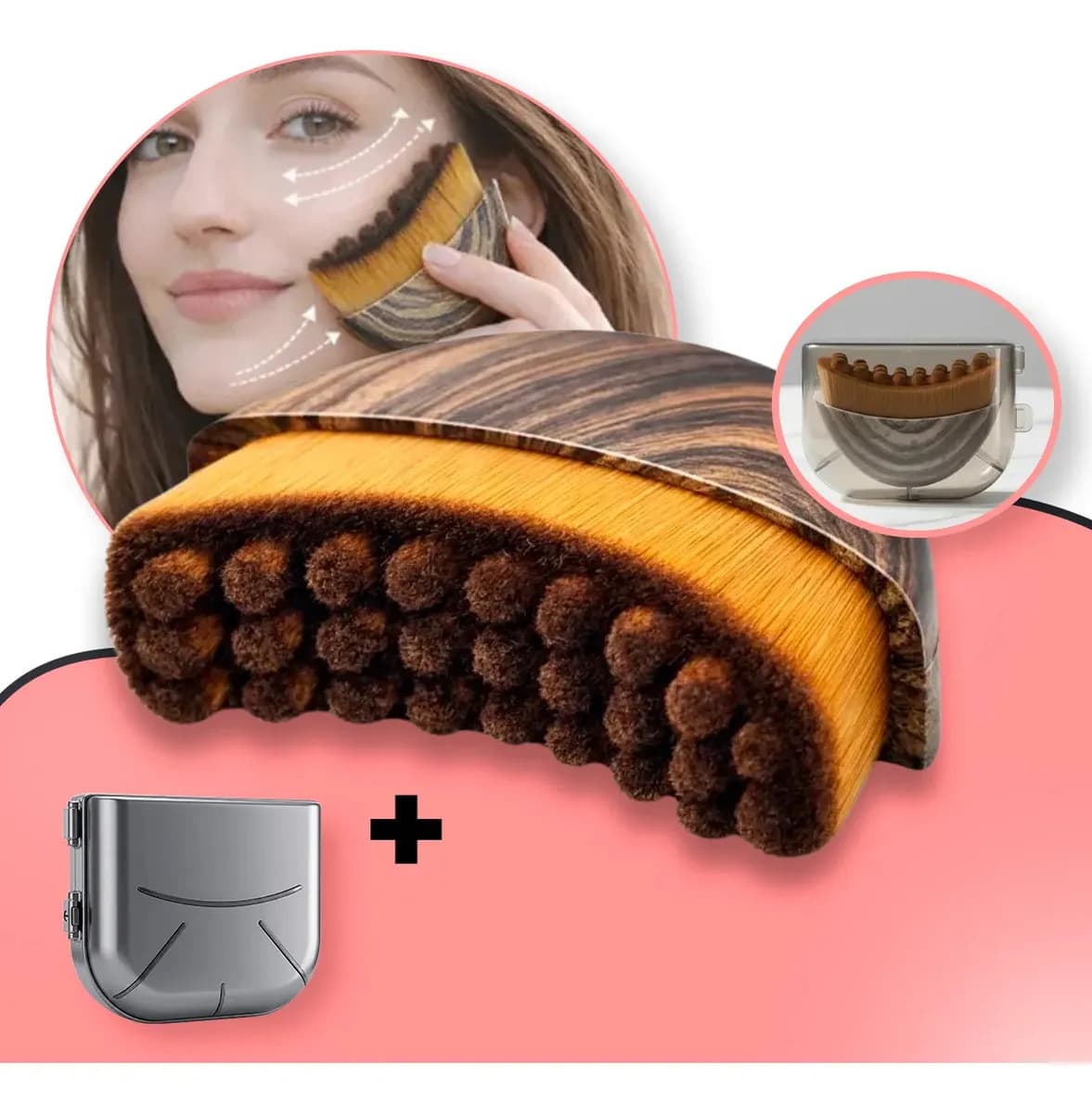 Escova Facial Drenagem Linfatica Reduz Inchaço escova drenagem facial escova lifting facial Boa Dica