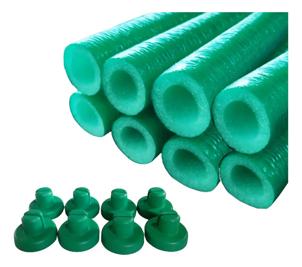 Kit Isotubo e Ponteira Verde para Cama Elástica 1,3m Cama Elastica Rs