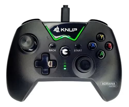 Controle Xbox 360 Com Fio Compatível Pc Kp-gm017 Cor Preto