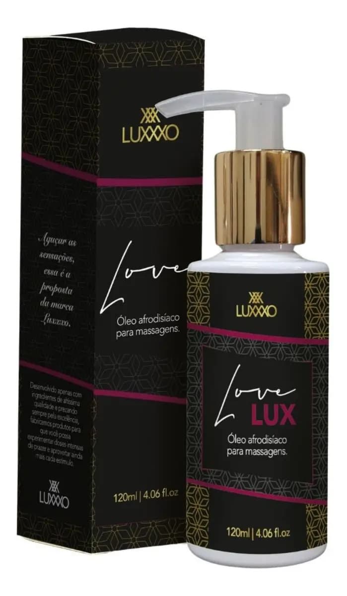 Love Lux Óleo Massagem Corporal Intima Relaxante Hidrata