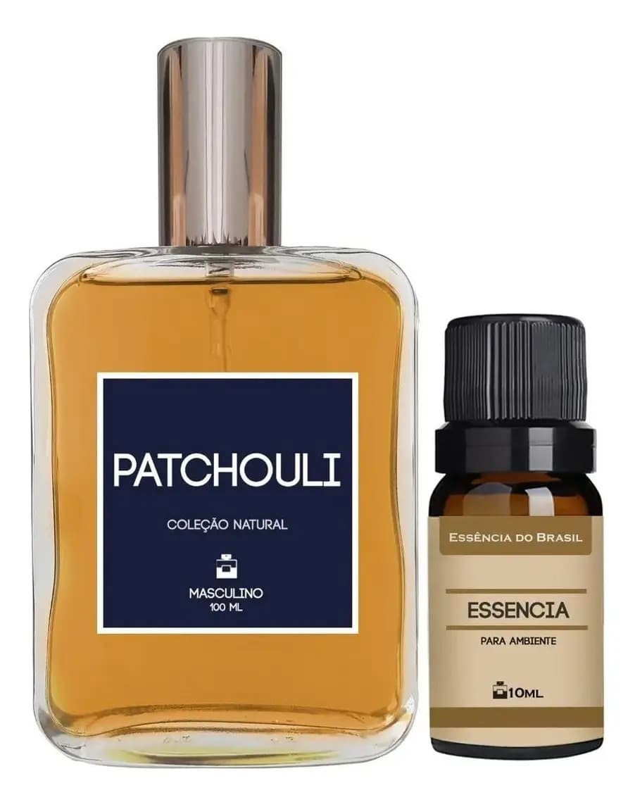 Kit Perfume Masculino Patchouli 100ml + Essência de Patchouli para Casa
