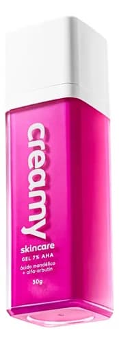 Creamy Skincare Ácido Mandélico 30g | Reduz a Oleosidade Combate a Formação de Acne Uniformiza o Tom da Pele | Todos os Tipos de Pele Inclusive as Oleosas Uso Noturno