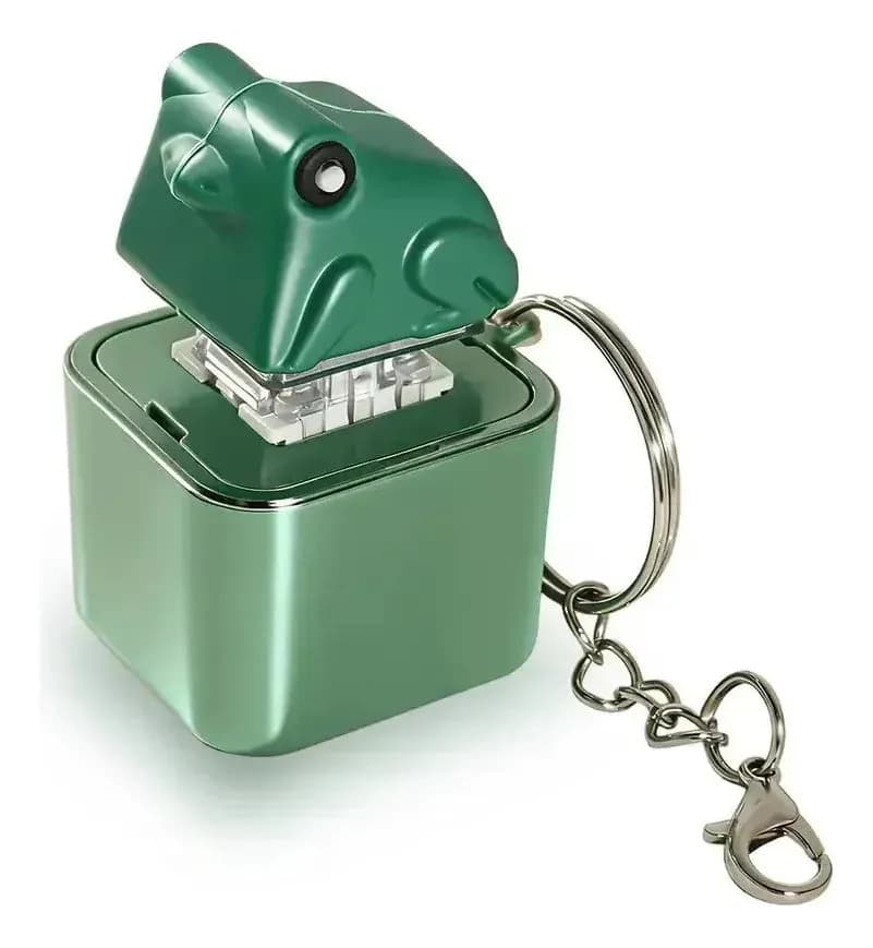 Chaveiro Antiestresse Sapo Lomiss Divertido E Prático Verde