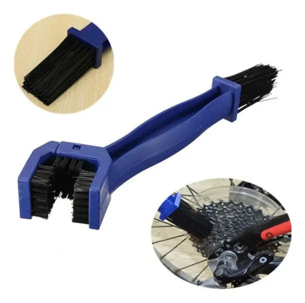 Escova Limpeza Corrente Transmissão Bike Azul Moto