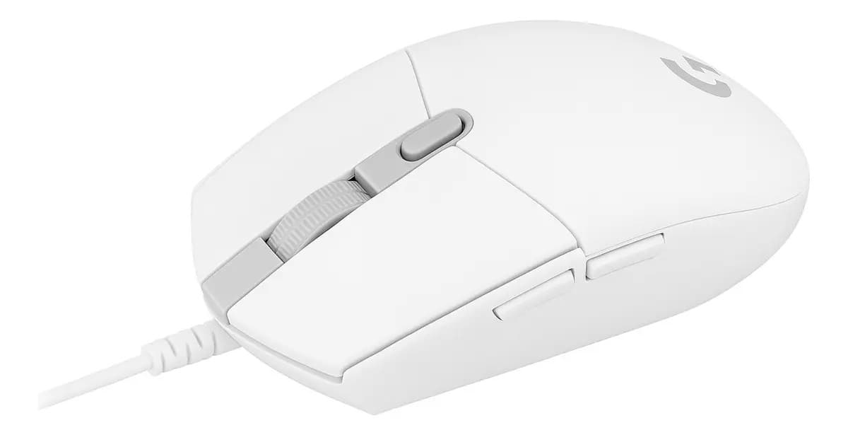 Mouse gamer Logitech MOUSE Logitech G102 RGB Gamer G102 branco
