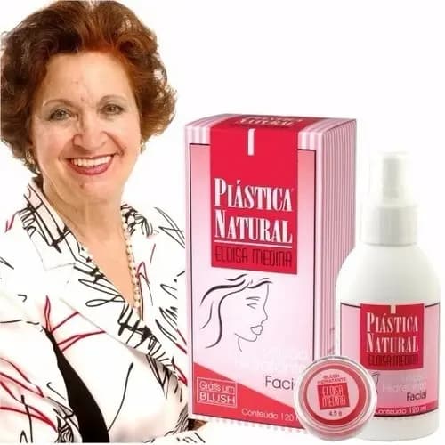 Loção Hidratante Facial Eloisa Medina Plástica Natural para os tipos de pele de 120mL