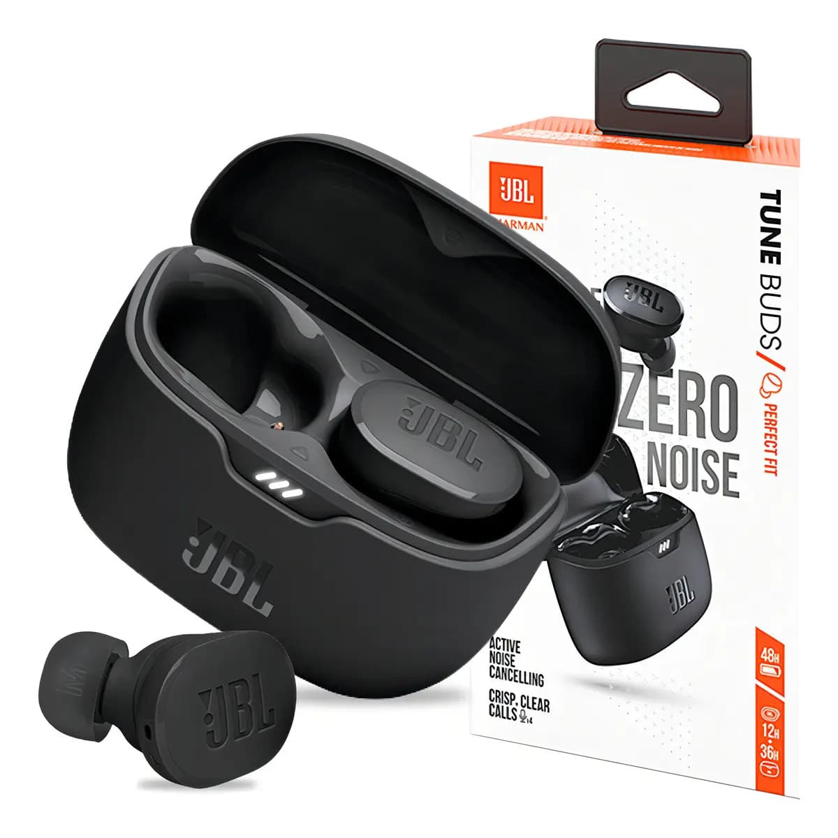 Fone De Ouvido JBL Tune Buds Sem Fio Com Cancelamento De Ruído Preto