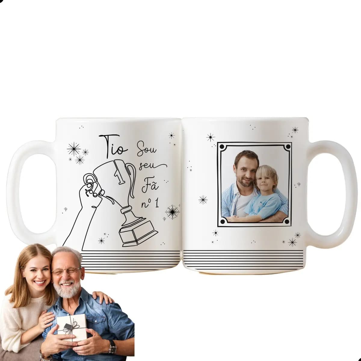 Dia Dos Pais Caneca Com Foto Frase Personalizada Hoje