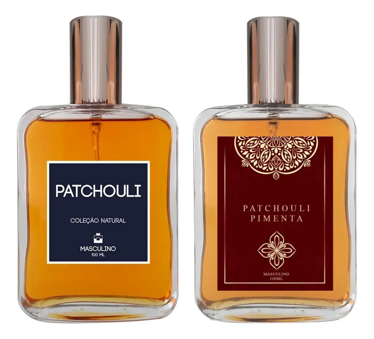 Kit Perfume Essência do Brasil Patchouli Clássico e Pimenta Masculino 100ml