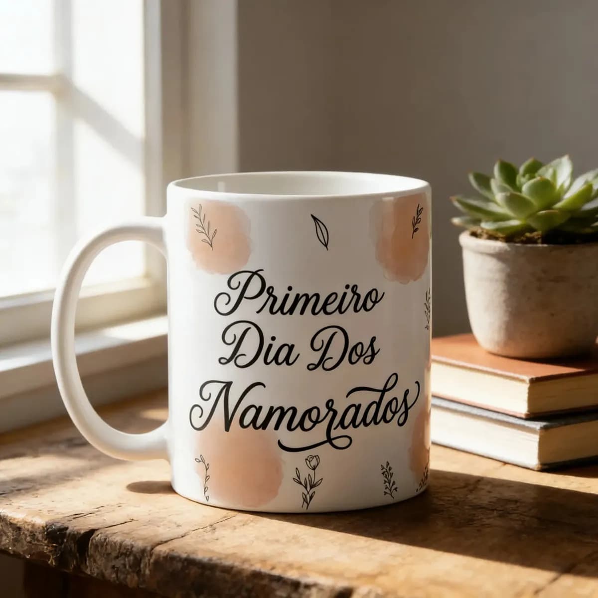 Caneca Casal Personalizada Presente Criativo Namorados Branco Primeiro Dia Dos Namorados