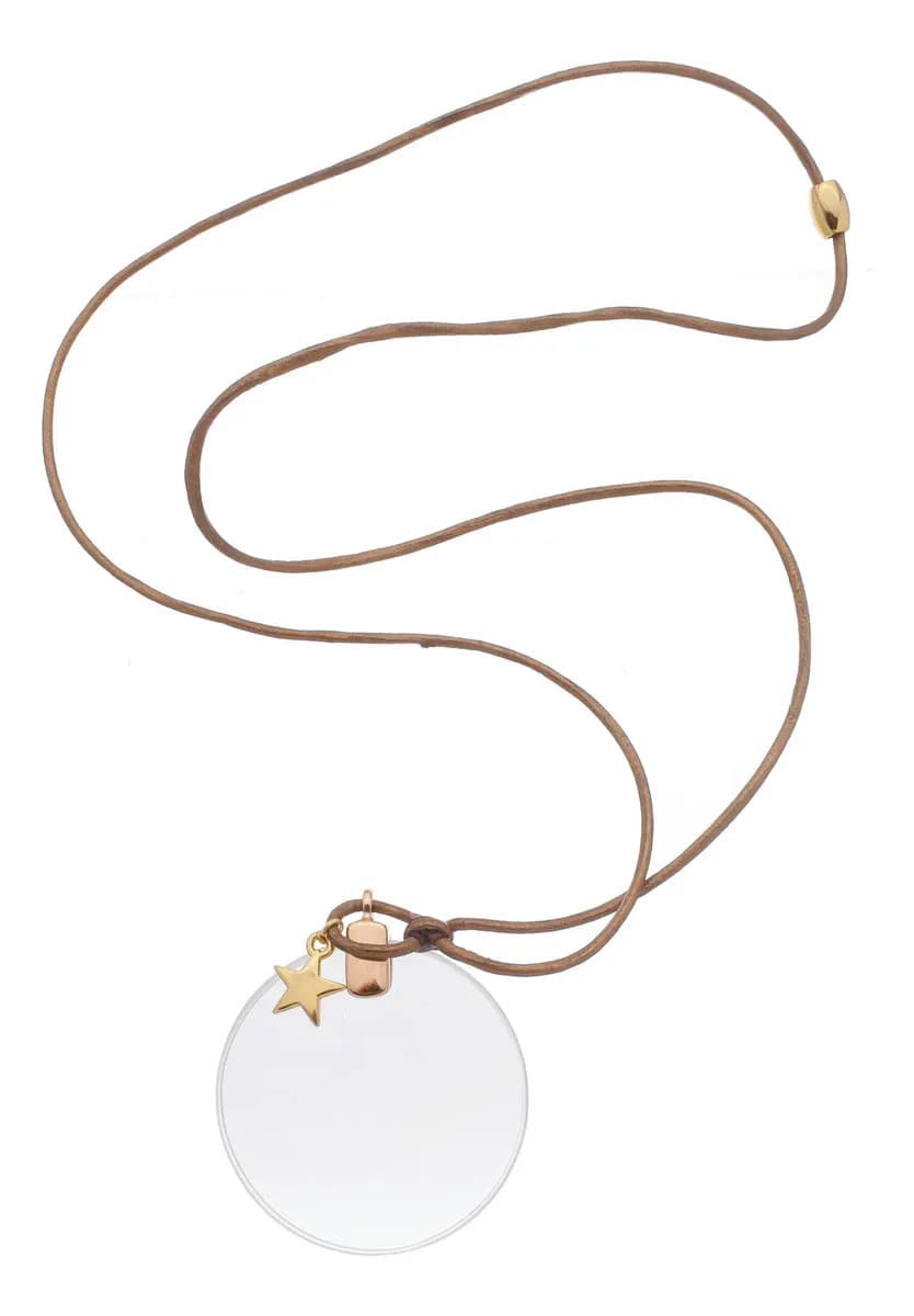 Colar Feminino Em Couro