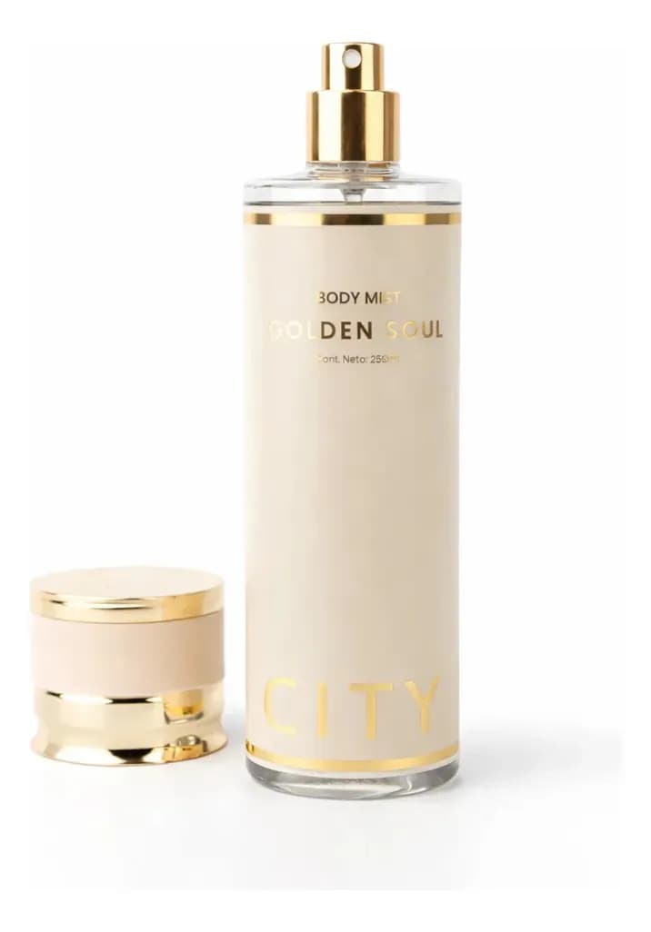 City Girl Body Splash Perfume Golden Soul Body splash 250ml para feminino