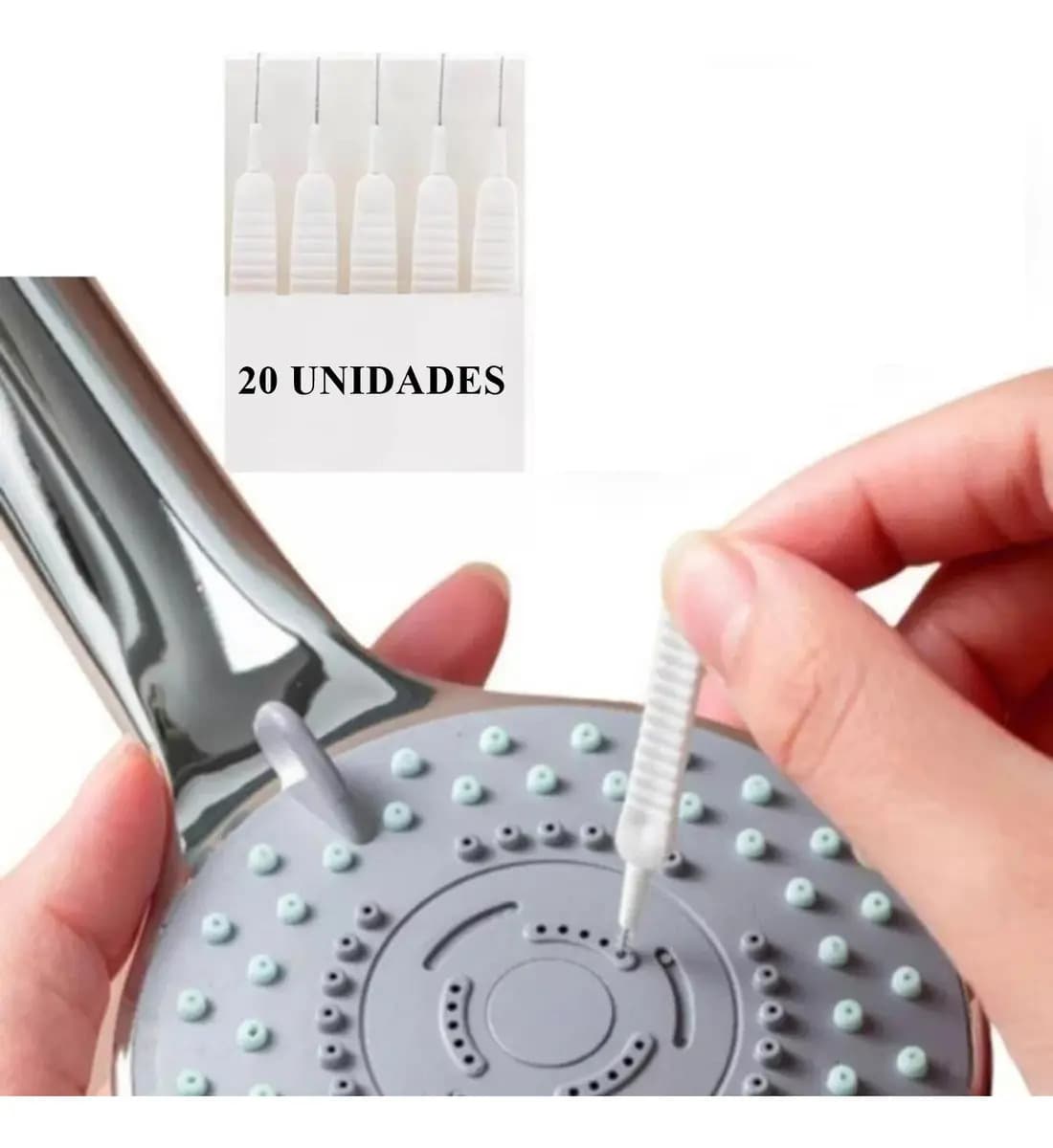 Escova limpeza chuveiro Escova desentupir chuveiro Escova para limpar chuveiro Kit 20