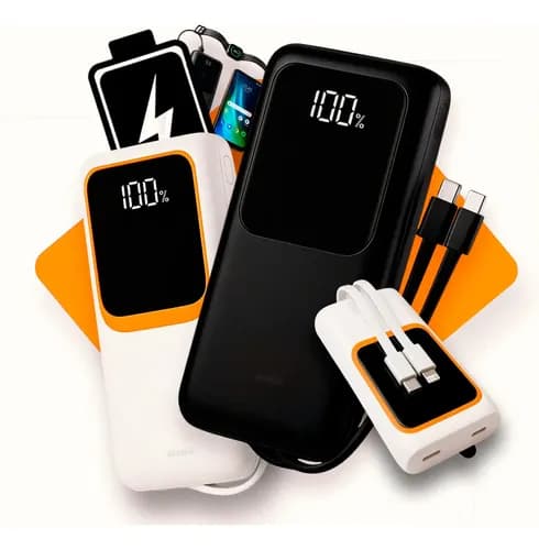 Power Bank 20.000mah Carregador Portátil Maxnova Carga Rápida Premium Com Display Compatível Com Todos Os Celulares