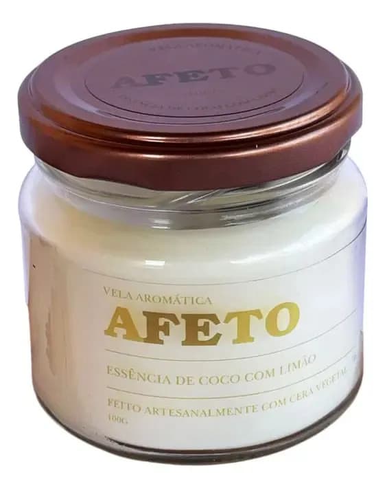 Vela Aromática Casa Ambiente Cheirosa Perfumada Vela Aromática Coco Com Limão