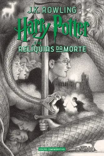 HARRY POTTER E AS RELÍQUIAS DA MORTE (CAPA DURA) – Edição Comemorativa dos 20 anos da Coleção Harry Potter –, de Rowling, J. K.. HP 20 anos, vol. 7. Editorial Editora Rocco Ltda, capa dura em portuguê