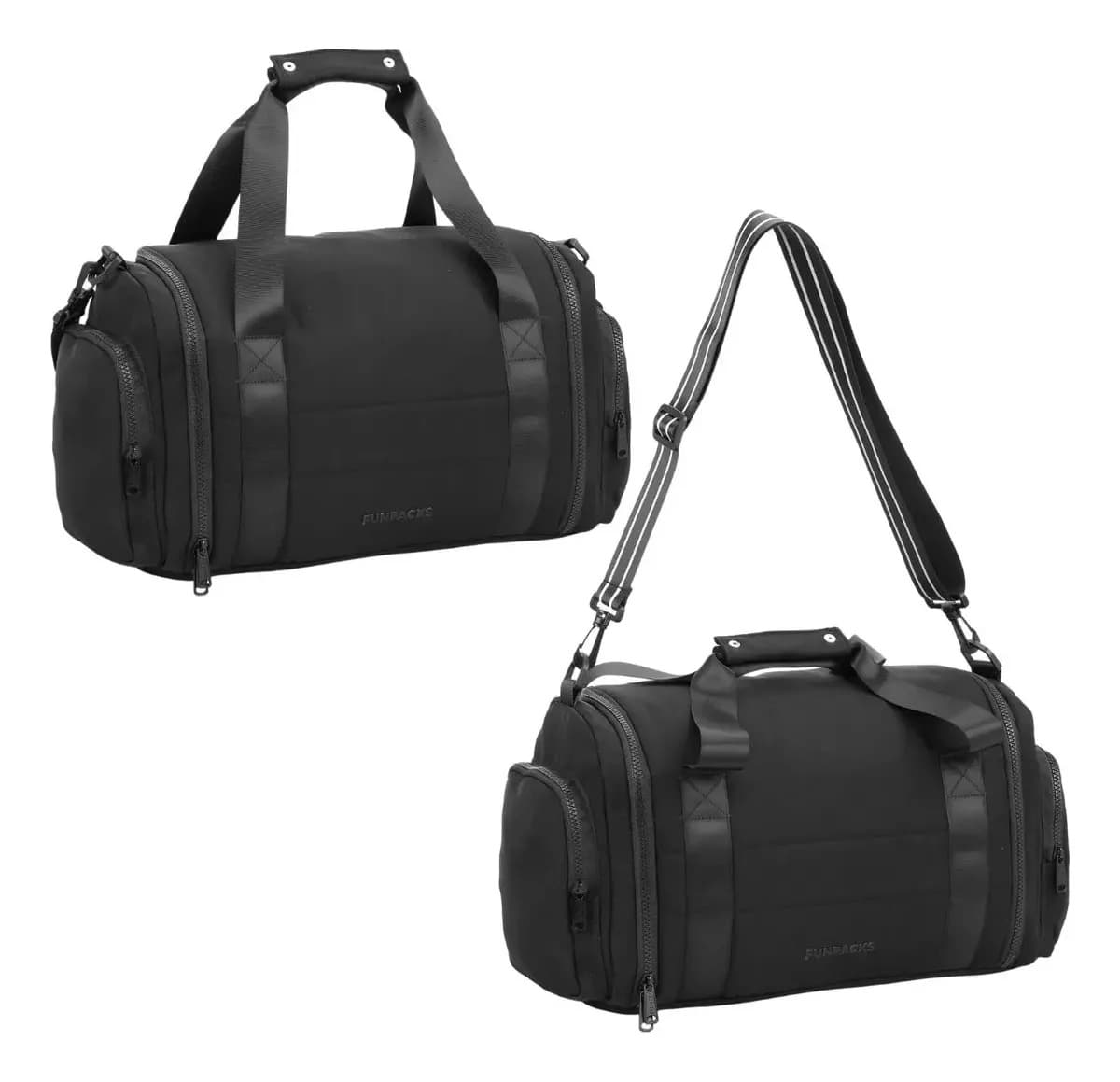Bolsa Mochila Viagem Juvenil Feminina Funpacks Preto