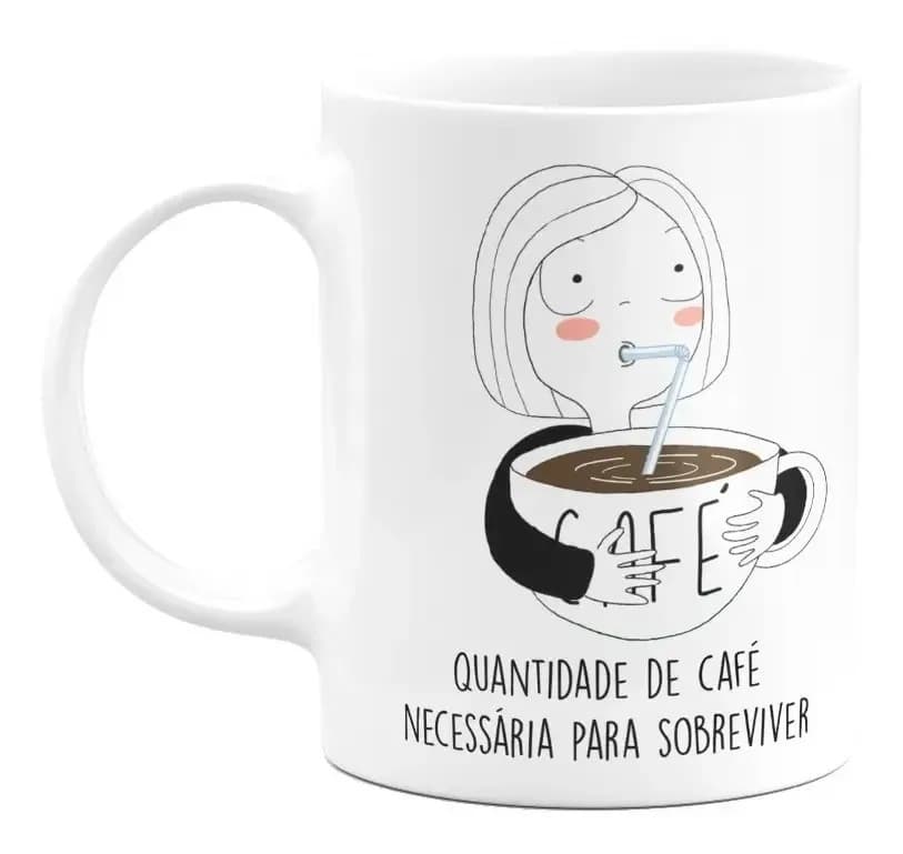 Caneca - Café Para Sobreviver Branco