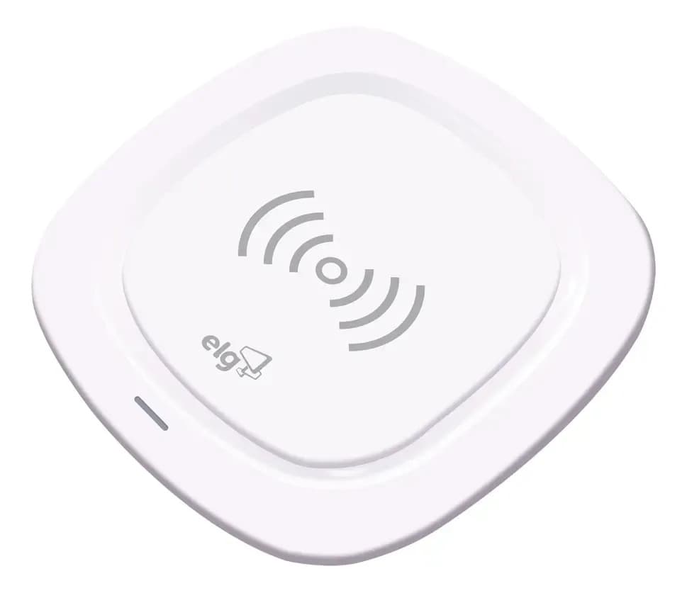 Carregador Sem Fio ELG WQ1WH para Mesa, Branco