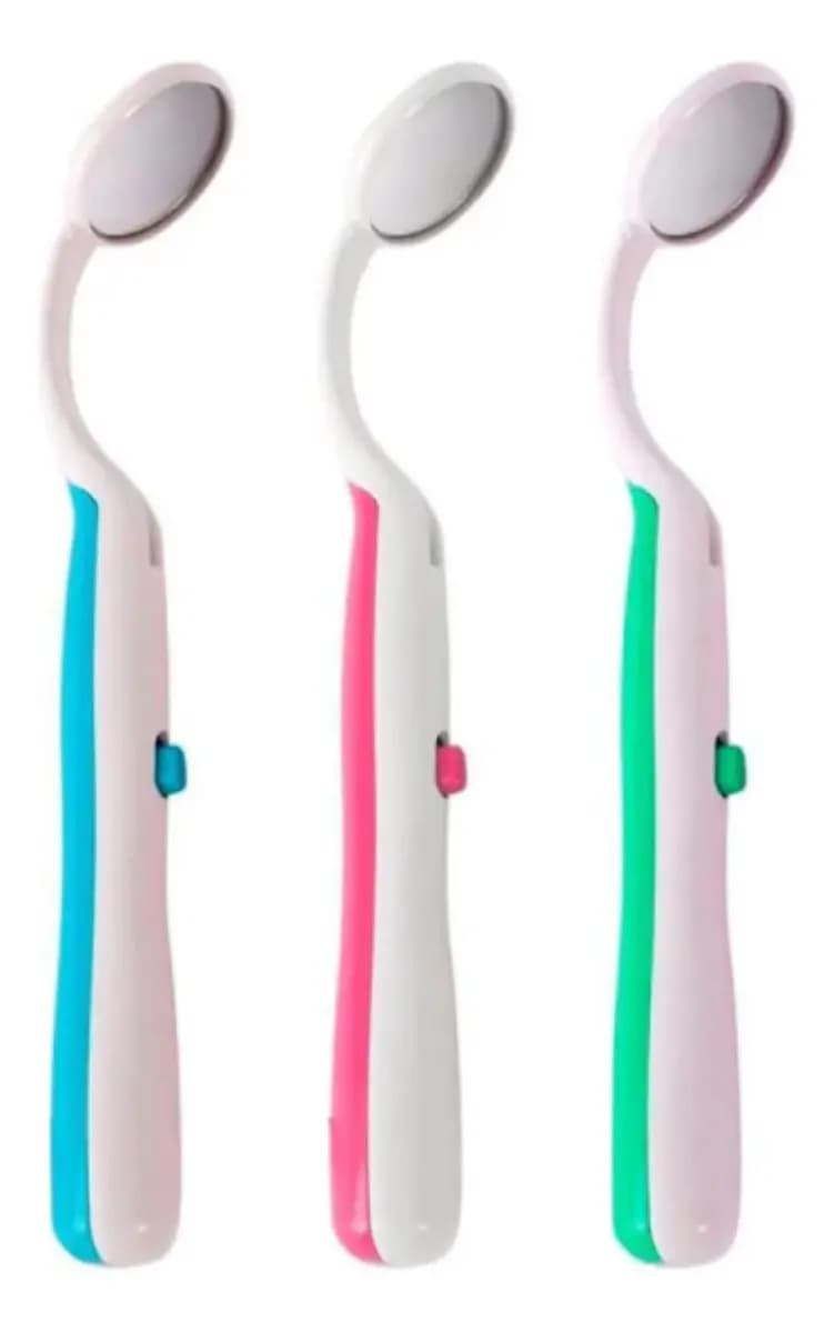 Espelho Com Luz Led Para Alongamento De Cílios Profissional