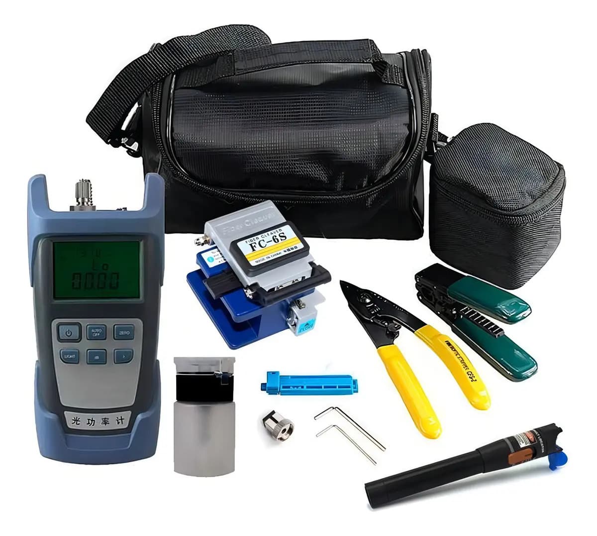 Kit Ferramentas Fibra Óptica Ftth 9 Peças