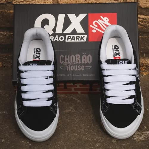 Tênis Qix Chorão Park Preto Branco Masculino Feminino Casual