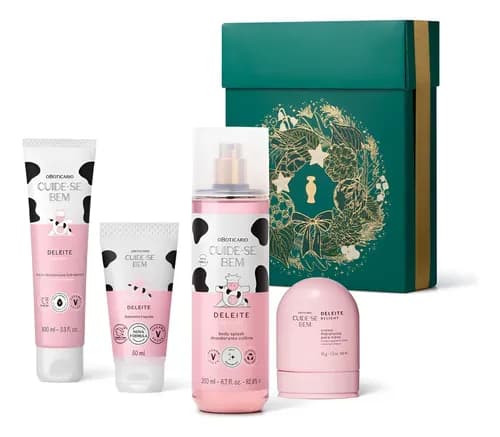 O Boticario Presente Cuide-se Bem Deleite Body Spray E Loção Hidratante Corporal