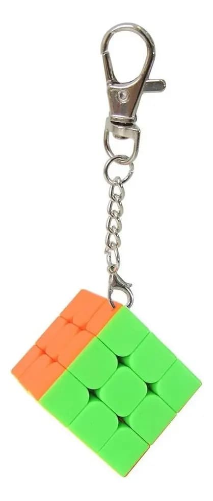 Cubo Mágico 3x3x3 Chaveiro Divertido Anti-stress Stickersles Cor Da Estrutura Colorido