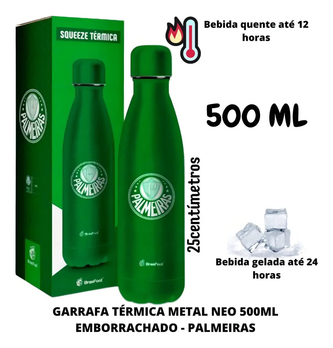 GARRAFA AGUA TERMICA PALMEIRAS OFICIAL