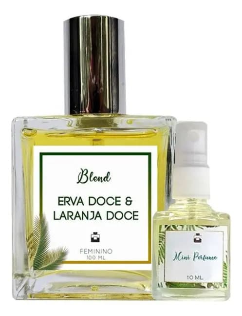 Kit Perfume Feminino Erva Doce e Laranja Doce 100ml com Mini Perfume de 10ml