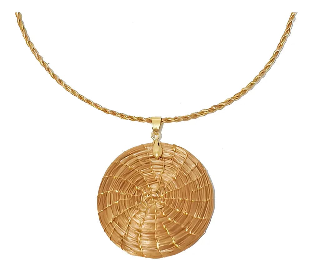 Gargantilha Feminina Capim Dourado Artesanal Brasileiro