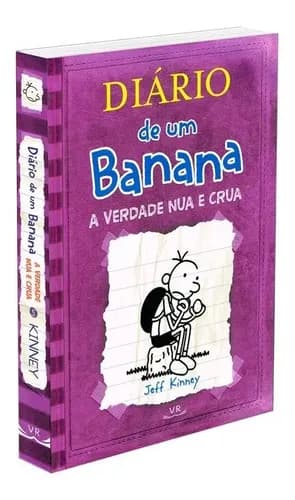 Livro Diário de um banana 5: a verdade nua e crua, de Kinney, Jeff, vol. 5. VR Editora, capa dura (2011)