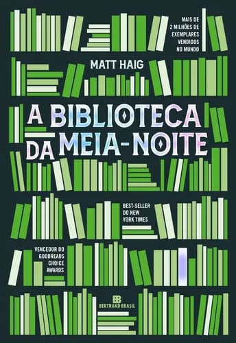 A Biblioteca da Meia Noite de Matt Haig Editora Bertrand Brasil Em Portugués