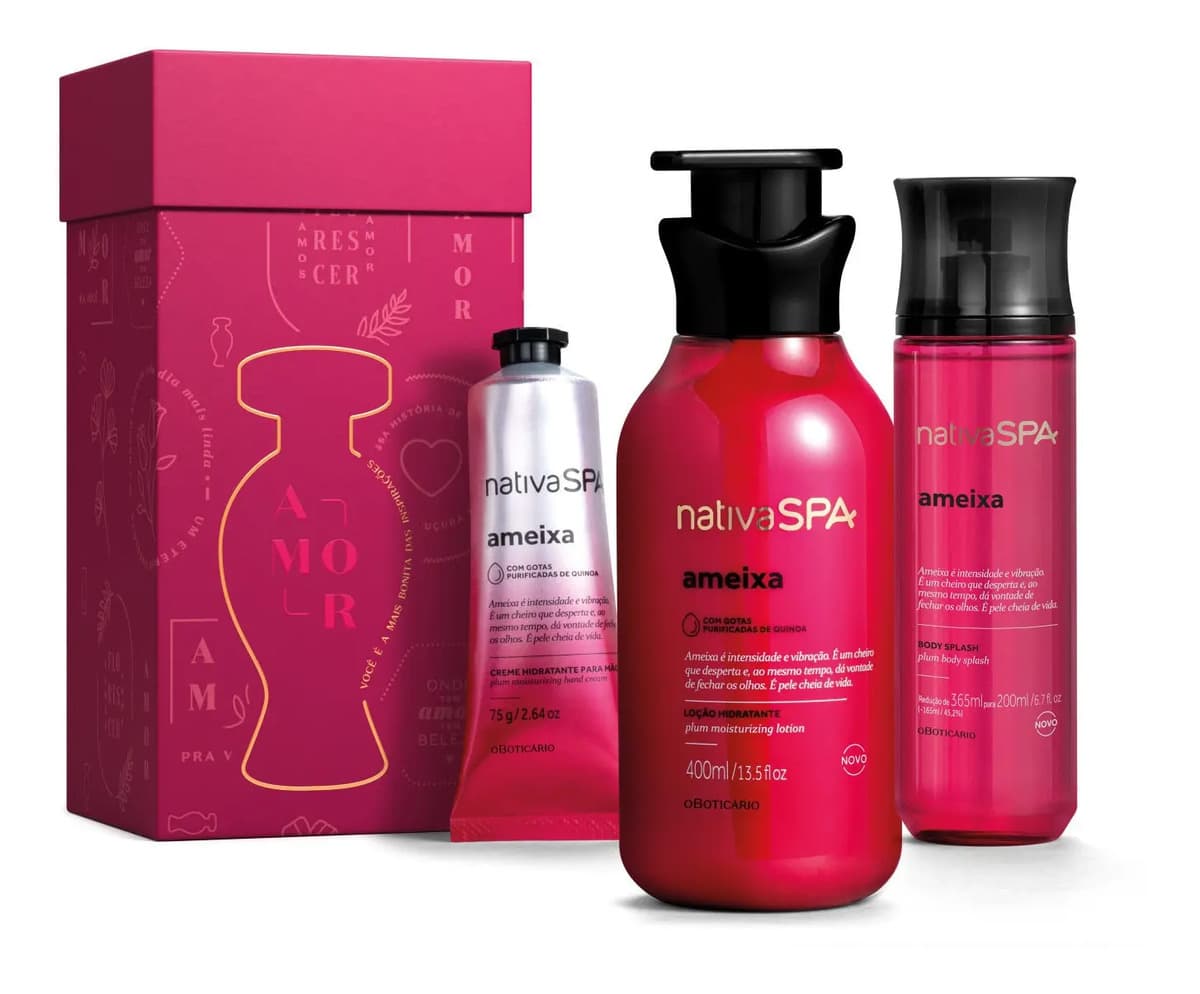 Kit Presente Nativa Spa Ameixa Boticário