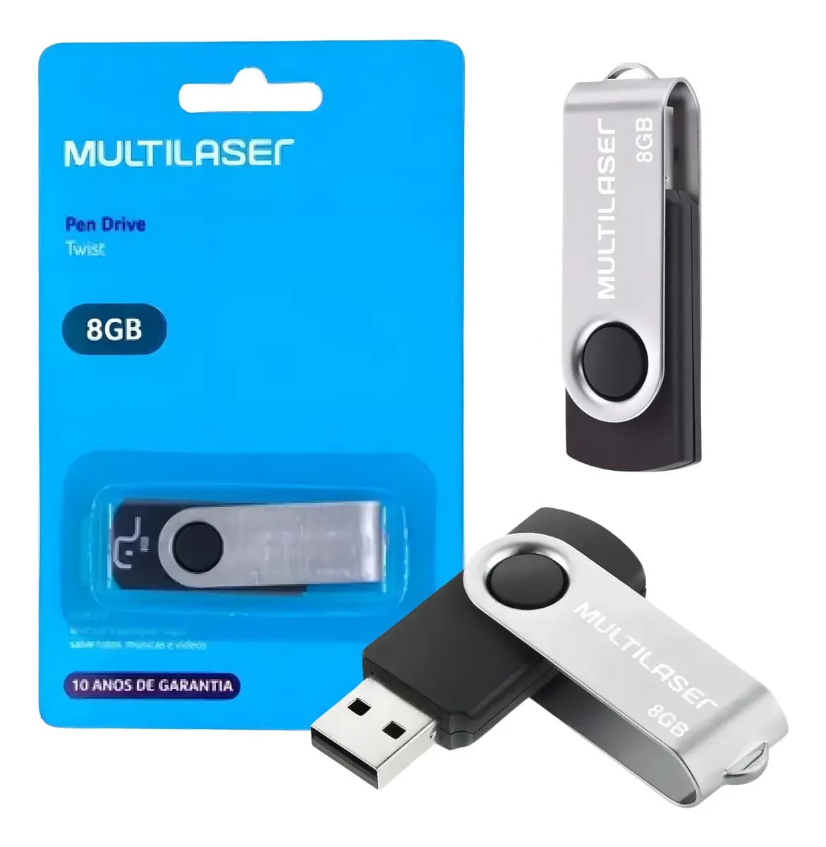 Pendrive Multilaser Twist 8gb