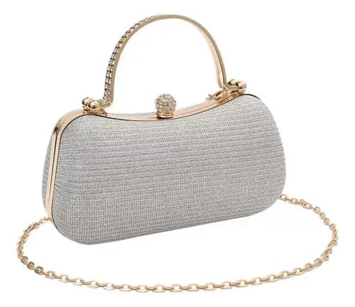 P&d Bolsa De Festa Feminina Elegante Com Corrente &xlle