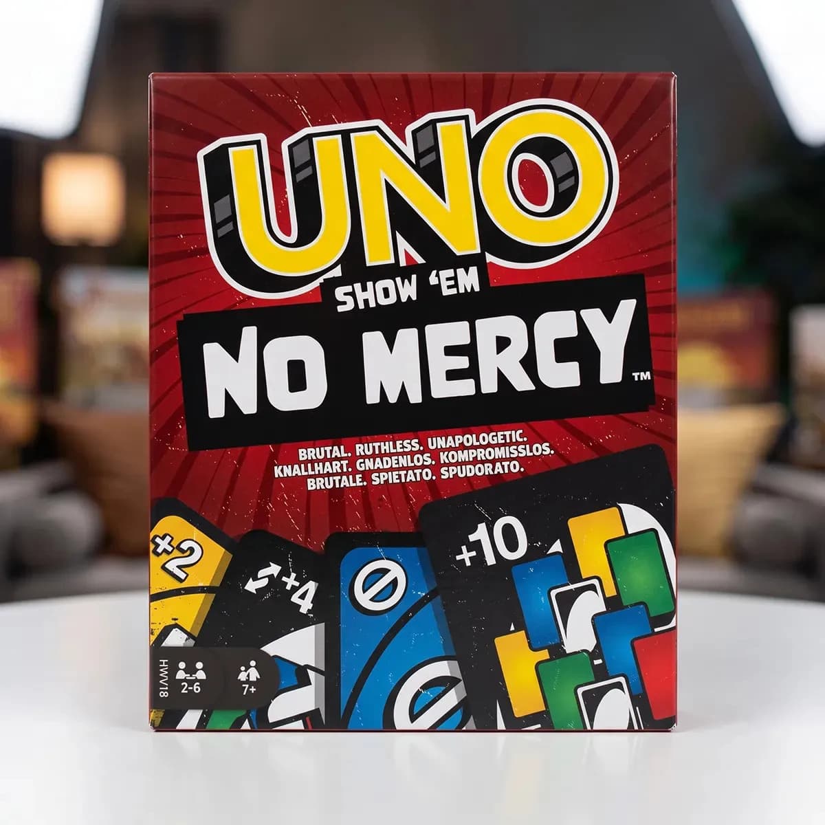 Jogo Cartas Uno No Mercy Edição Especial Show 'em Baralho 168 Cartas Sem Misericórdia