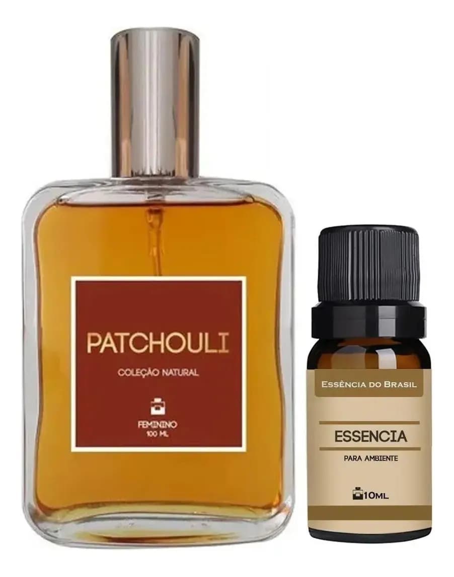 Kit Perfume Feminino Patchouli com Essência Para Casa