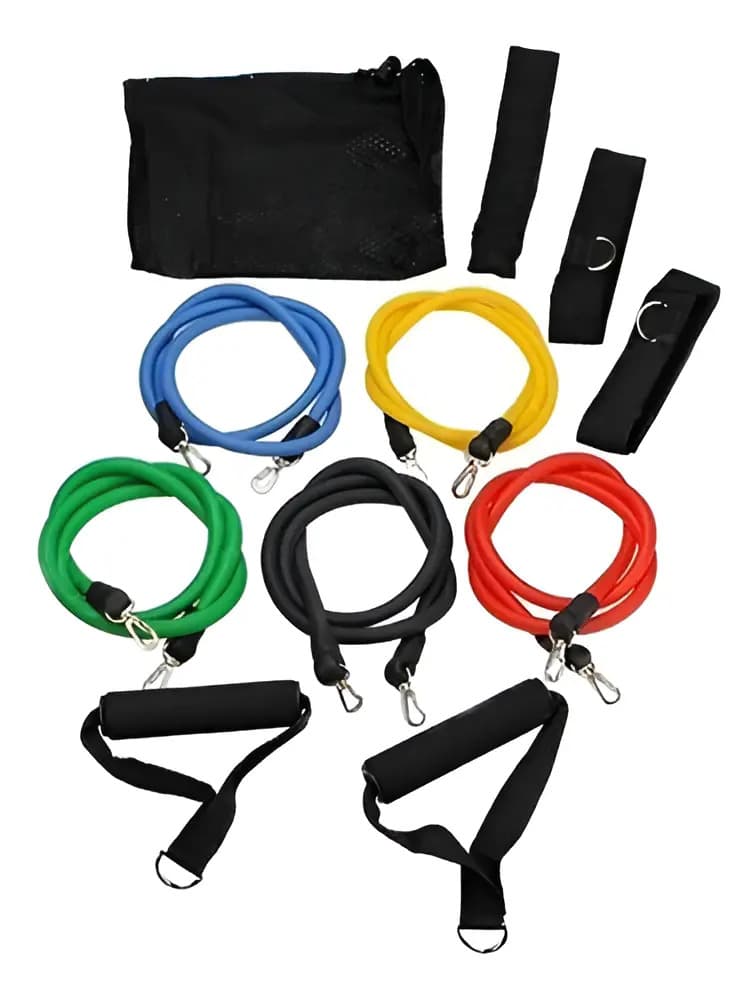 Kit Elásticos Exercícios Multi Tarefas Resistente Fitness